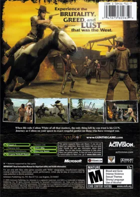 Gun (USA) box cover back